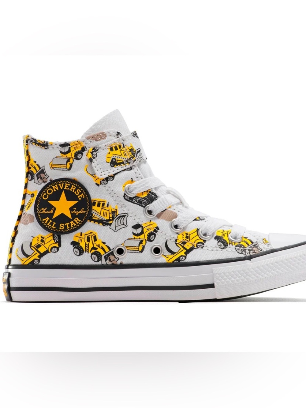 Converse Chuck Taylor All Star EasyOn High PS 'Construction Truck' Size 3 NEW